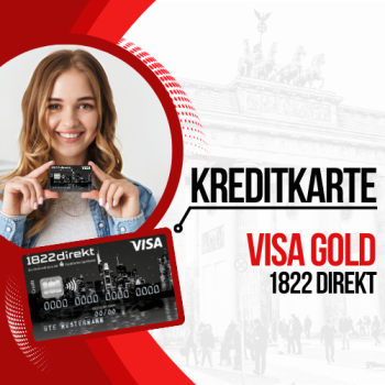 Wie beantrage ich eine 1822Direkt – Visa Gold?